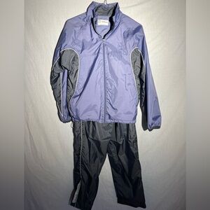 Vintage Wilson Sport Lavender/Gray Full Zip Windbreaker Track Suit